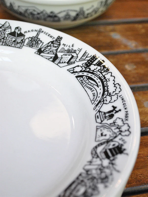 Chicago Skyline Salad / Side Plate - Image 3